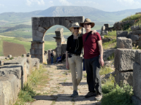 Ann and Jon Holmquist at the Roman Ruin of Tiddis, Algeria