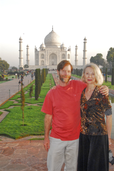 Jon and Ann at the Taj, Agra - India